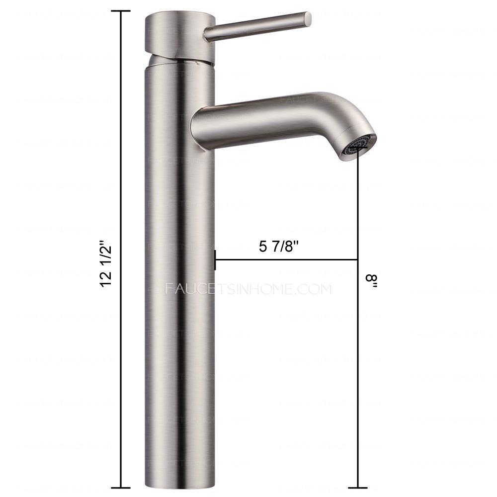 xinghe Silver Brushed Nickel Single Lever Bathroom Sink Faucet Mixer Tap