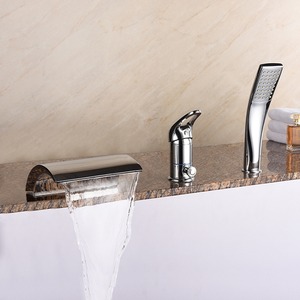 Pull Out Bathroom Sink Faucet  Waterfall Chrome High Quality Top Rated 