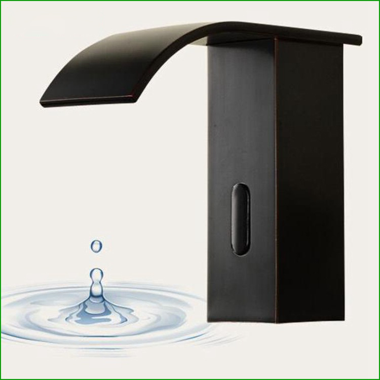 Basin Waterfall Faucet Antique Black Oil Rubbed Bronze